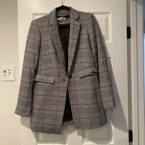Calvin Klein plaid blazer